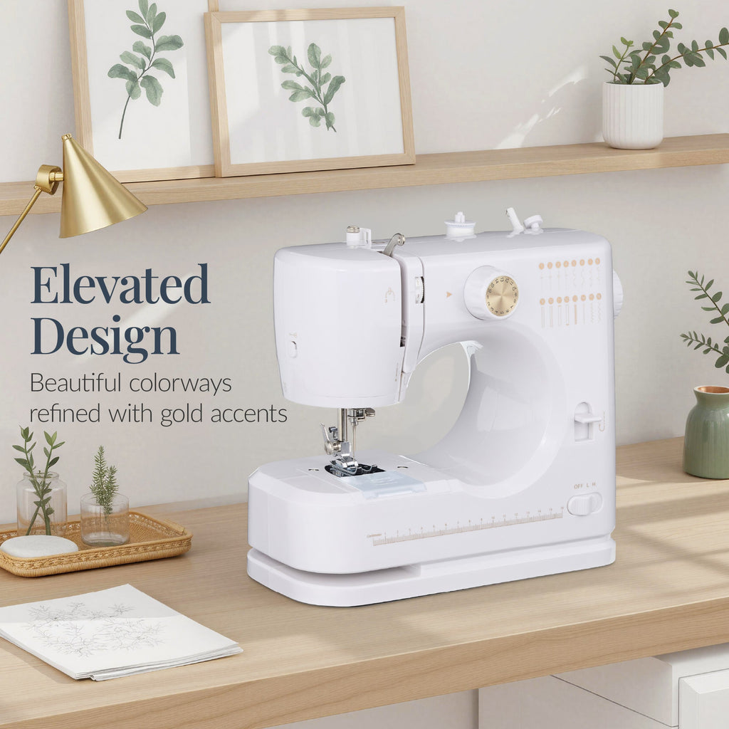 55-Piece Sewing Machine Kit for Beginners with 16 Stitch Patterns for home, family, and everyday needs