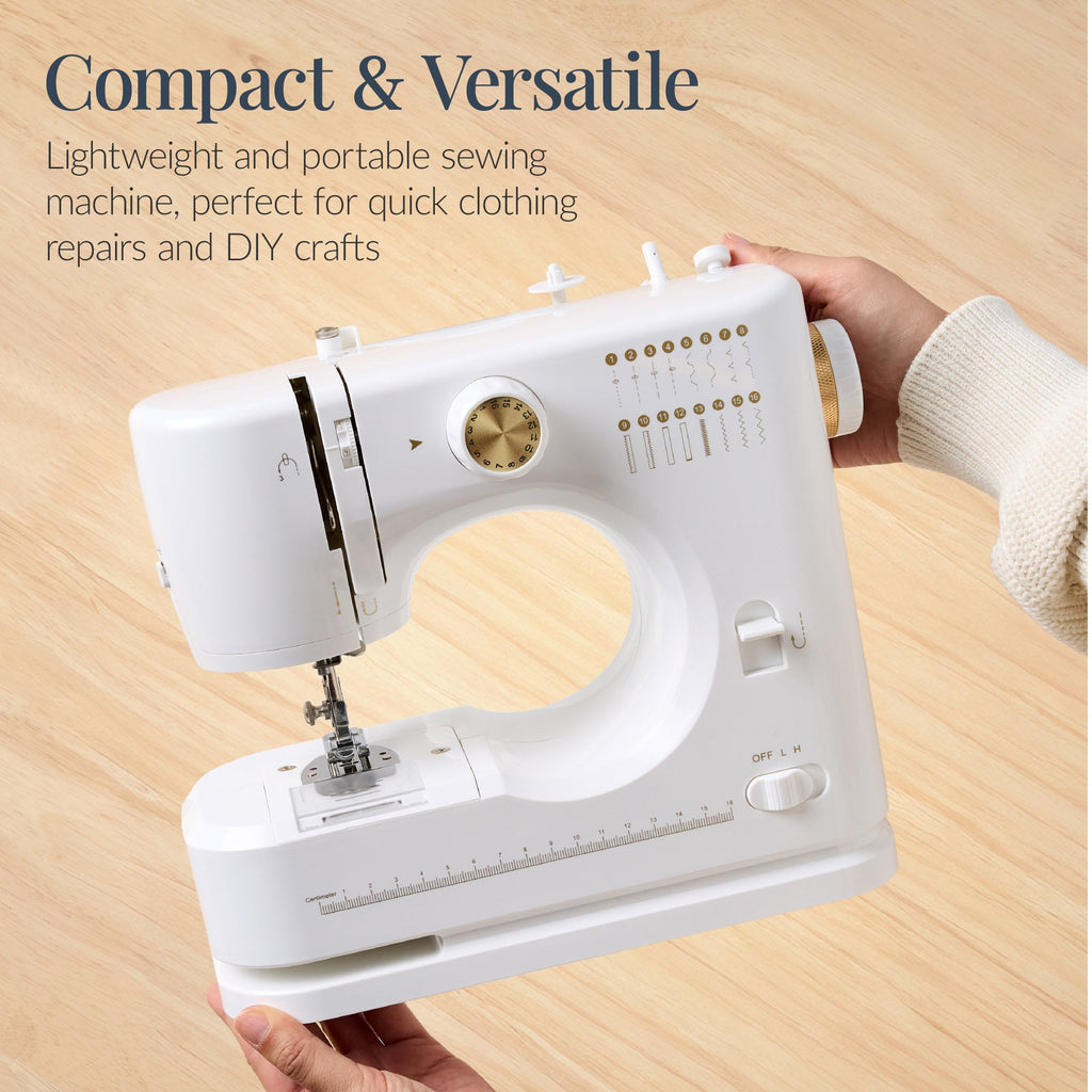 55-Piece Sewing Machine Kit for Beginners with 16 Stitch Patterns for home, family, and everyday needs