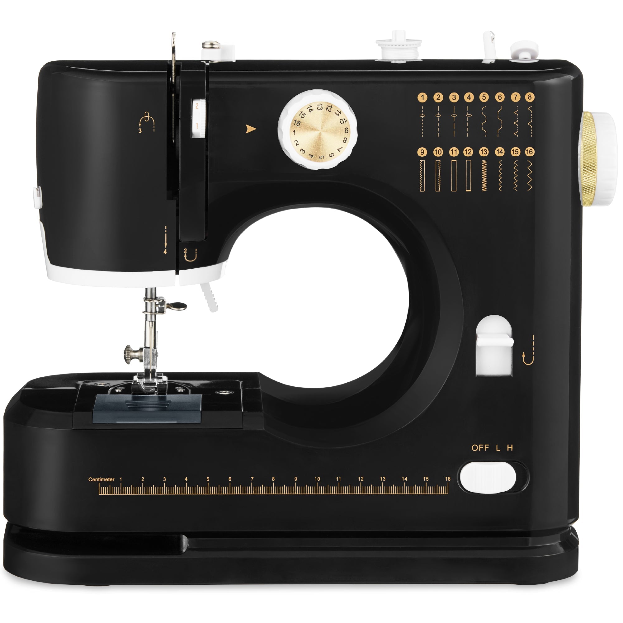 55-Piece Sewing Machine Kit for Beginners with 16 Stitch Patterns for home, family, and everyday needs