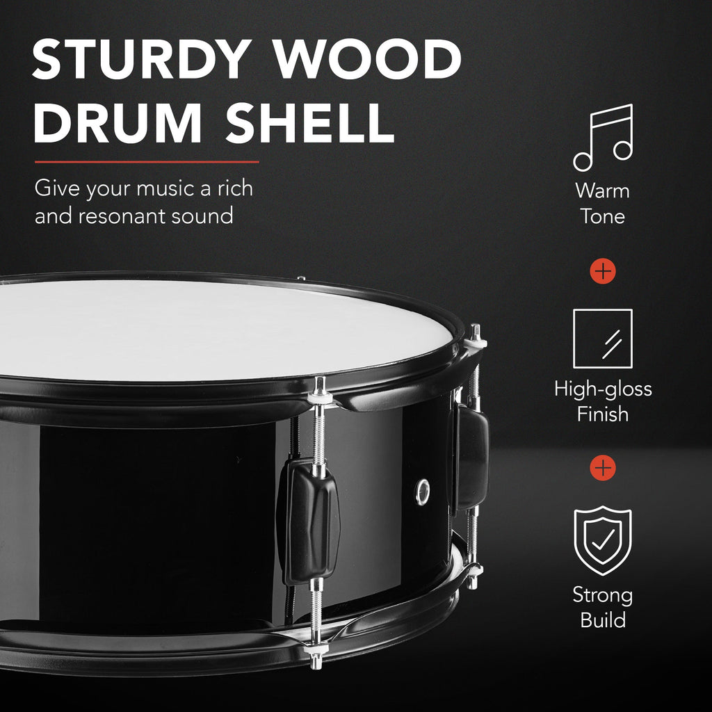 5-Piece Full Size Drum Set For Adults for kids' music practice and creative learning