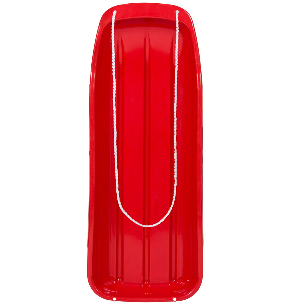 48in Kids Toboggan Snow Sled Board with Pull Rope Curved Edges designed for kids' playtime and gifts