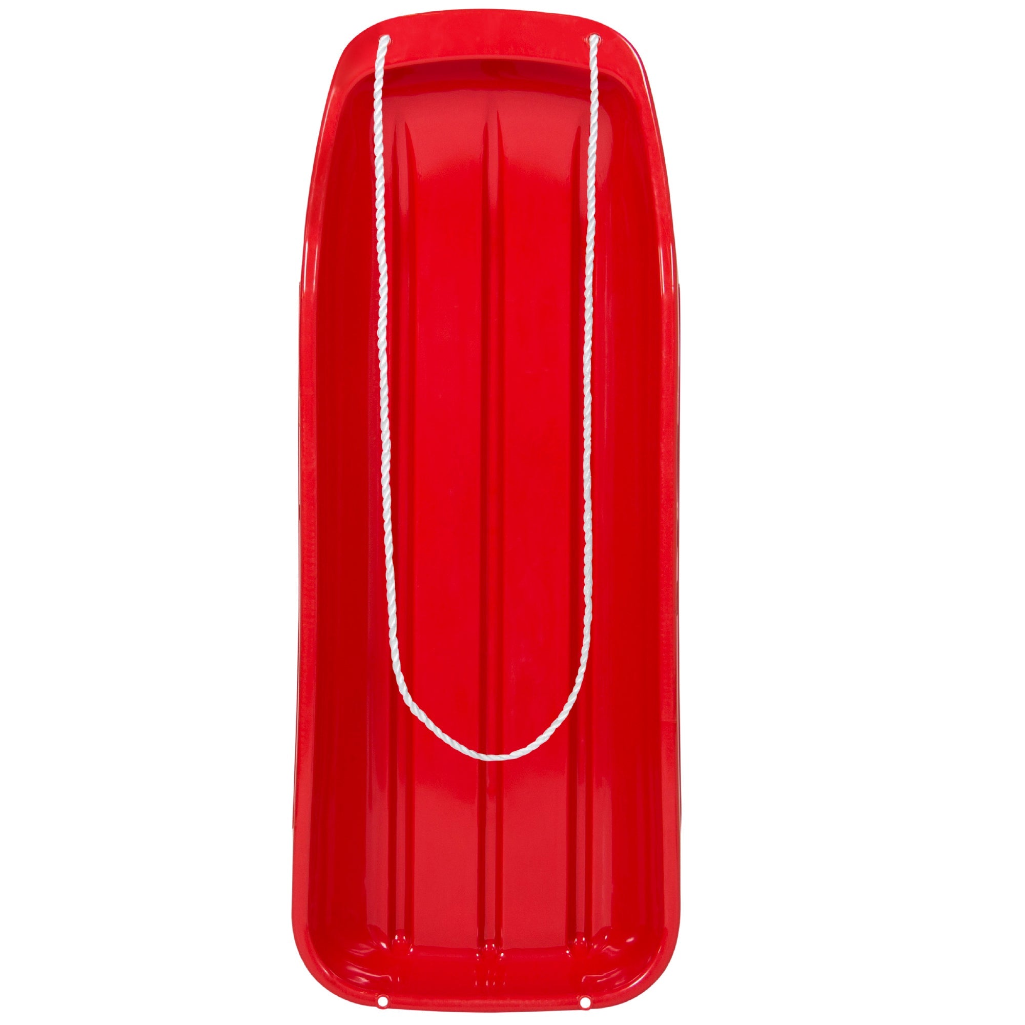 48in Kids Toboggan Snow Sled Board with Pull Rope Curved Edges designed for kids' playtime and gifts