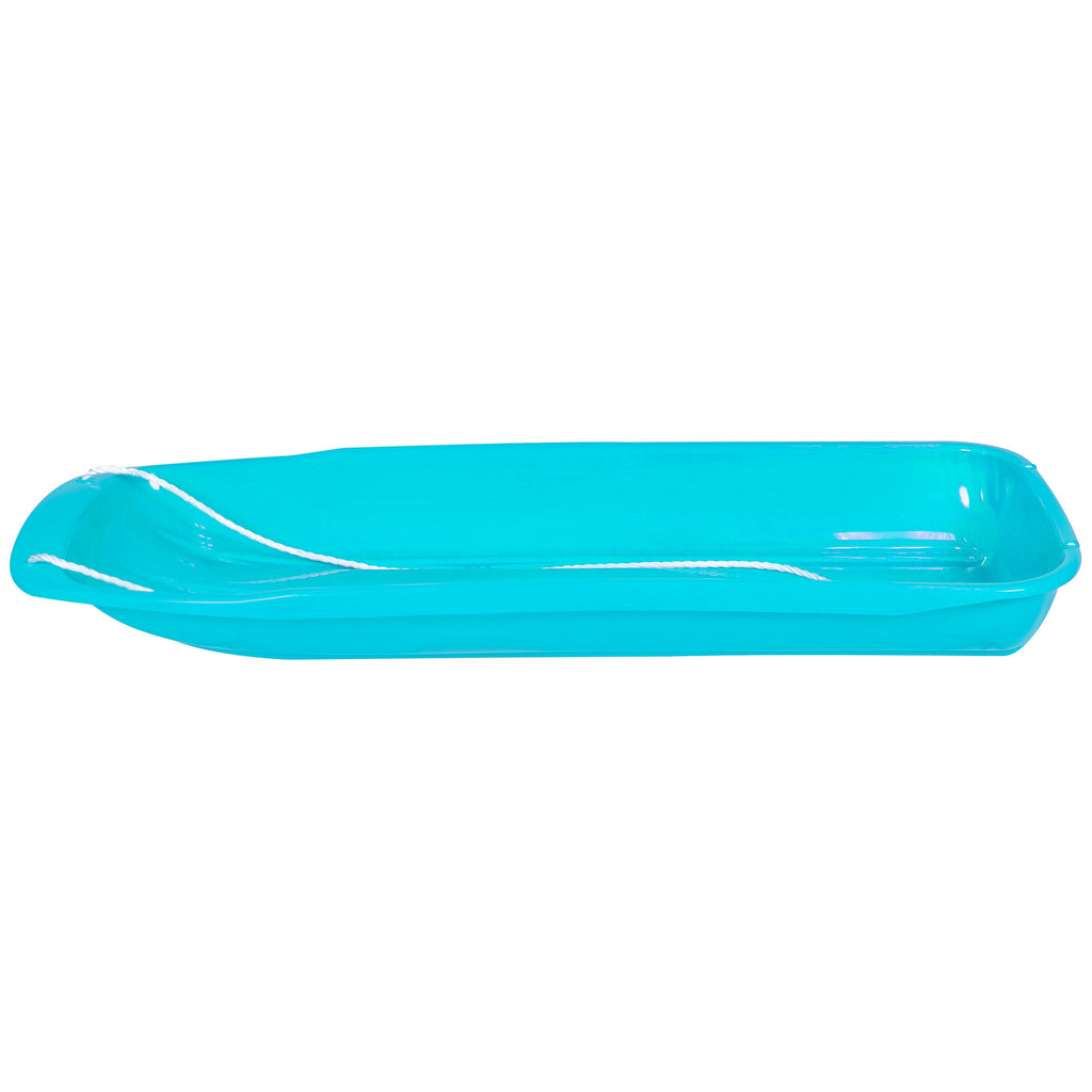 48in Kids Toboggan Snow Sled Board with Pull Rope Curved Edges designed for kids' playtime and gifts