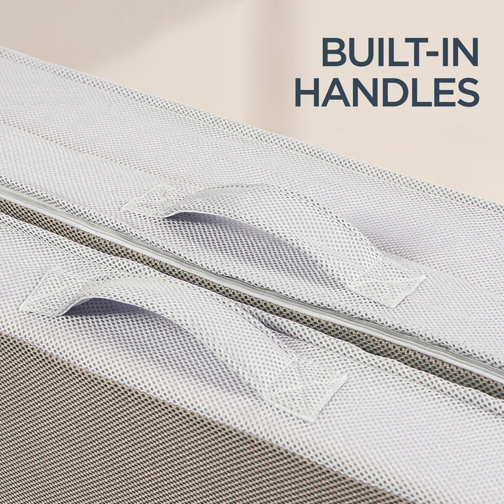 4in Portable Mattress Topper Tri-Fold Mattress Pad - Taupe for comfortable home living