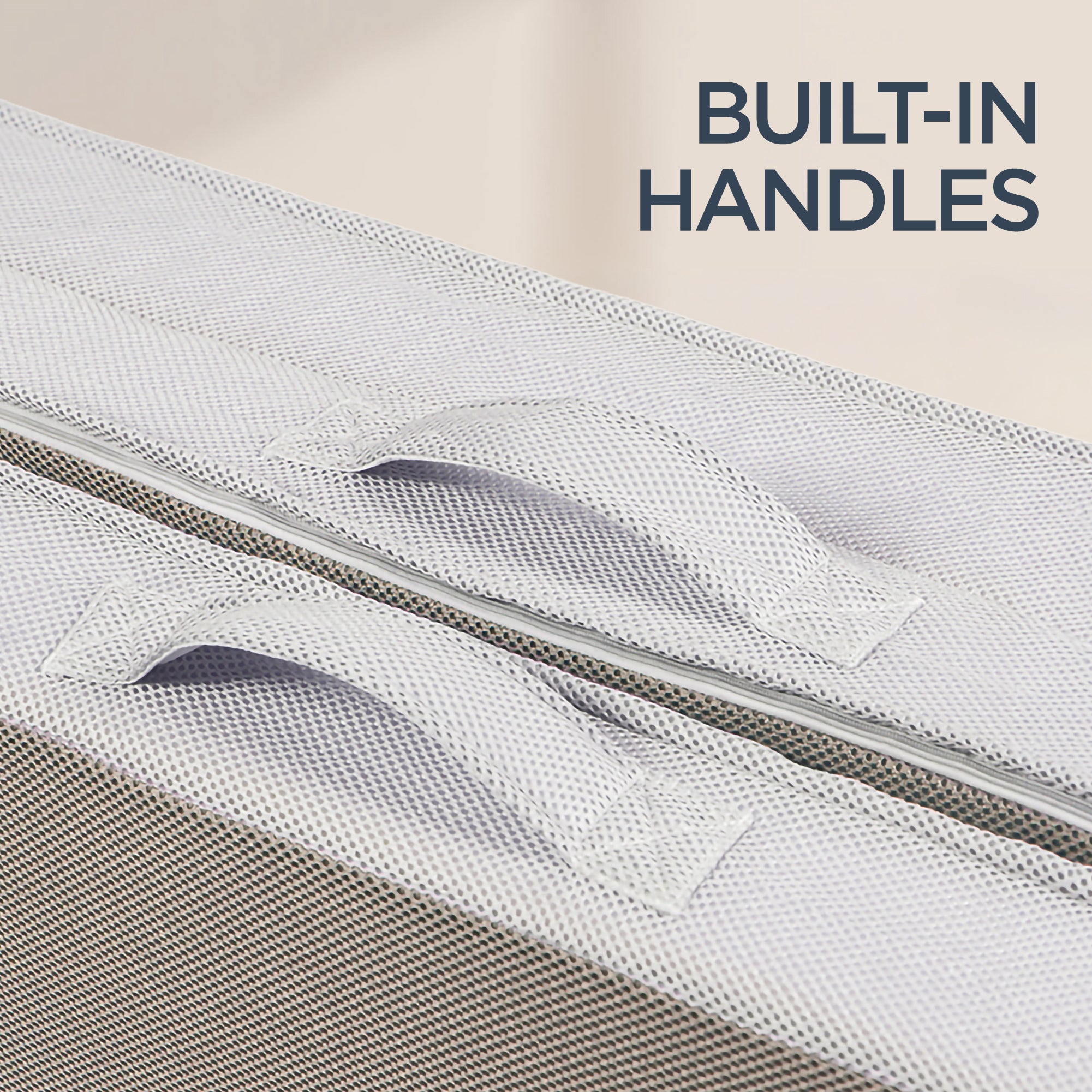 4in Portable Mattress Topper Tri-Fold Mattress Pad - Taupe for comfortable home living