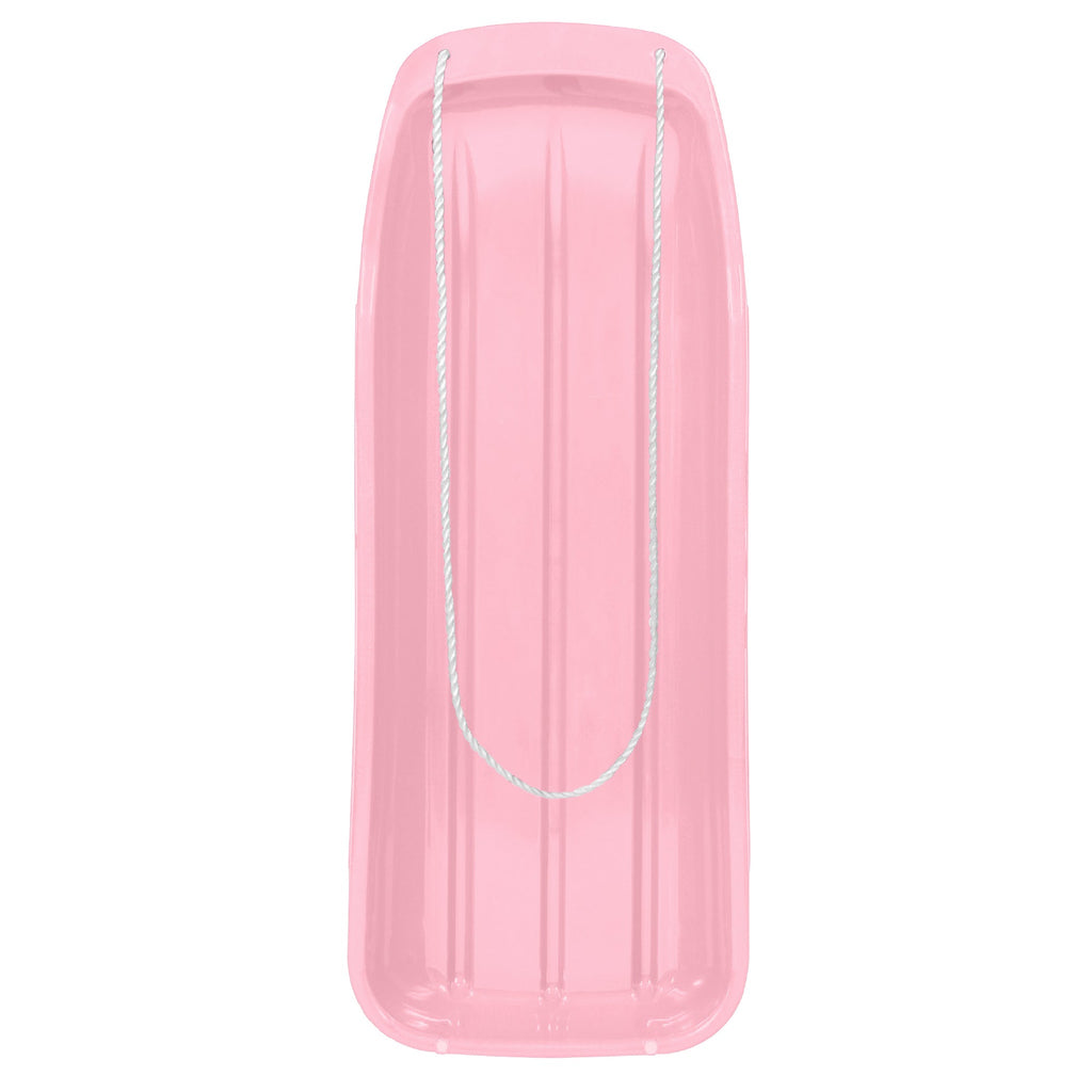 48in Kids Toboggan Snow Sled Board with Pull Rope Curved Edges designed for kids' playtime and gifts
