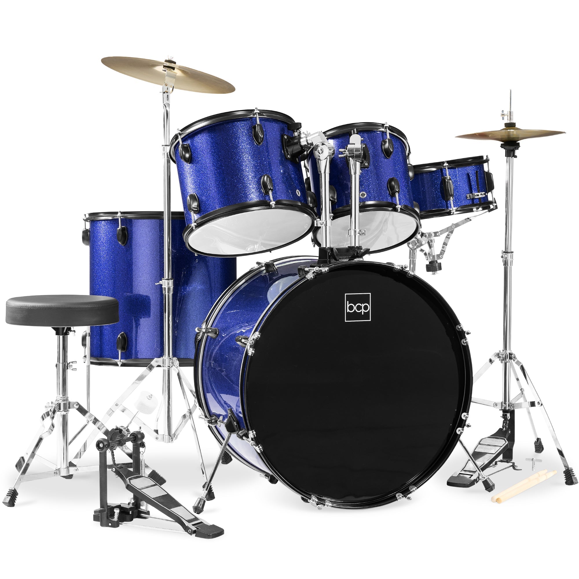 5-Piece Full Size Drum Set For Adults for kids' music practice and creative learning
