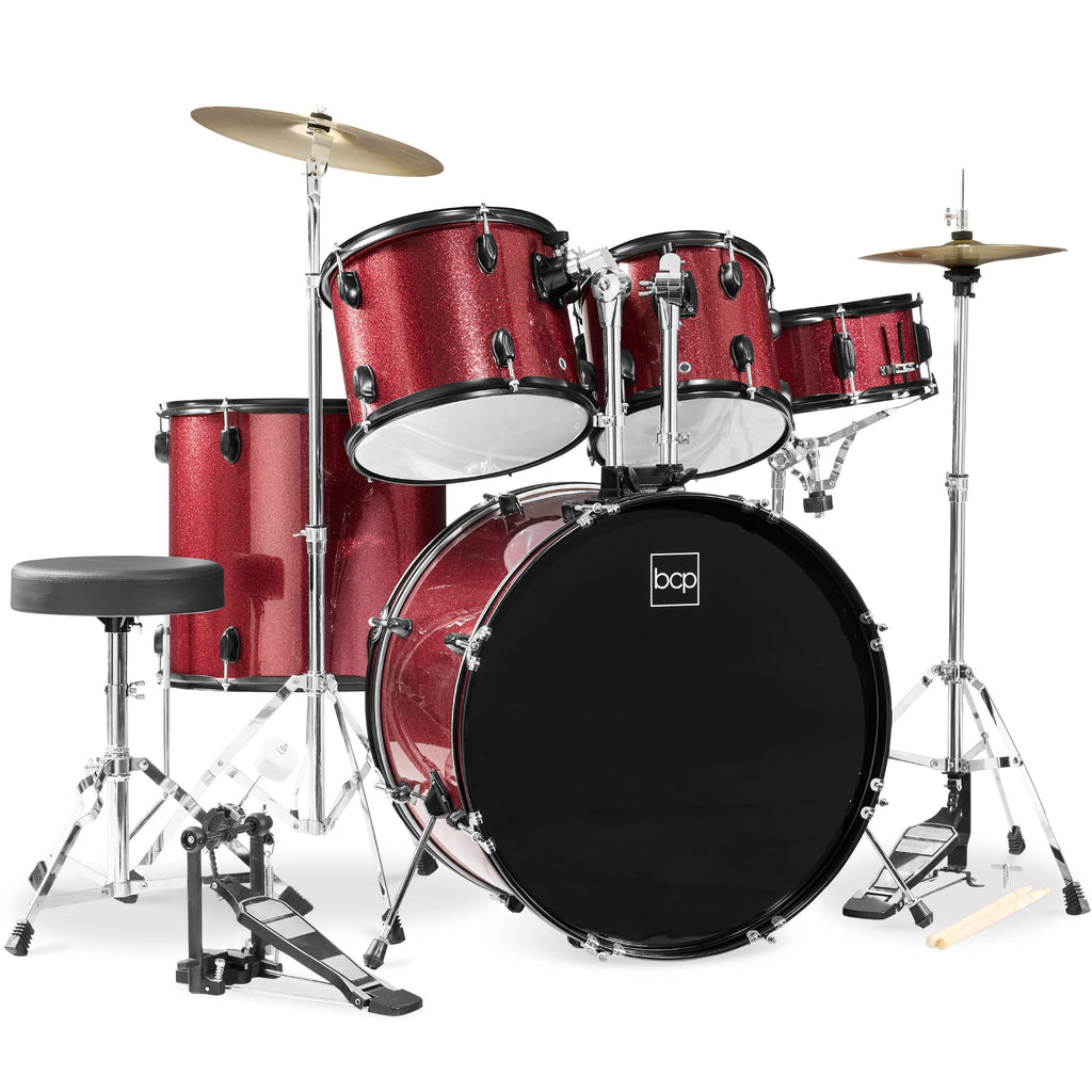 5-Piece Full Size Drum Set For Adults for kids' music practice and creative learning