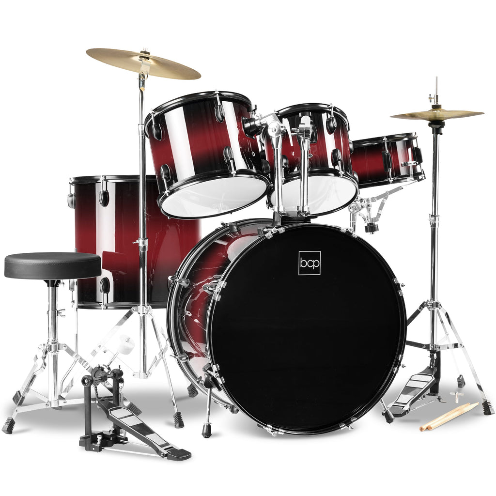 5-Piece Full Size Drum Set For Adults for kids' music practice and creative learning